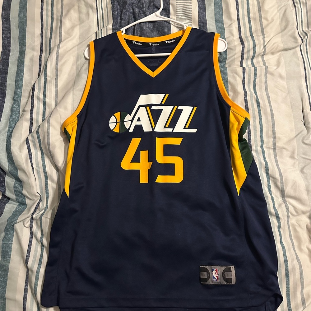 NBA Navy and Yellow Men's Shirt